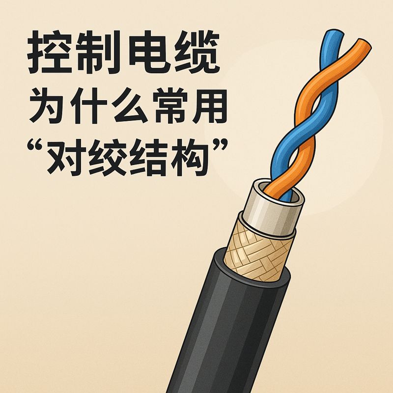控制電纜為什么常用“對(duì)絞結(jié)構(gòu)”？